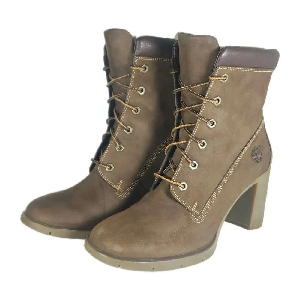 Timberland Earthkeepers Women's Glancy 6" US9M Brown Nubuck LaceUp Ankle Boots